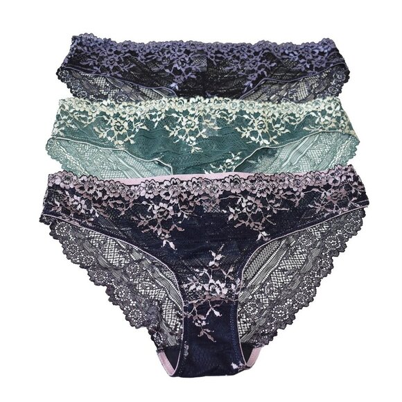 Other - Women’s Lace Panties 3-Pair Set Sexy Underwear Low-Rise Bikini